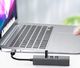 HUB USB Co2 Adapter HUB 3x USB-C + Ethernet RJ45 Gigabit 1000 MB 5