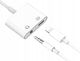 Adapter USB Co2 Lightning Jack + Lightning Lightning - Jack 3.5mm + Lightning Biały 3