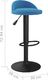 vidaXL Stołek barowy, niebieski, obity aksamitem 8