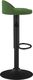 vidaXL Stołek barowy, ciemnozielony, obity aksamitem 4