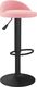 vidaXL Stołek barowy, różowy, obity aksamitem 2