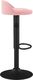 vidaXL Stołek barowy, różowy, obity aksamitem 4