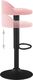vidaXL Stołek barowy, różowy, obity aksamitem 6