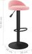 vidaXL Stołek barowy, różowy, obity aksamitem 8