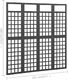 vidaXL Parawan pokojowy 4-panelowy/trejaż, drewno jodłowe, 161x180 cm 6