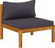 vidaXL 3-osobowa sofa ogrodowa z poduszkami, lite drewno akacjowe 8