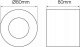 Lampa sufitowa Ledline LAMP LED PANEL ACC ROUND/WHITE 242540 LED LINE 2