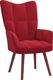 vidaXL Fotel, winna czerwień, obity aksamitem 1