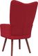 vidaXL Fotel, winna czerwień, obity aksamitem 5
