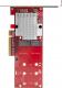 Kontroler StarTech PCIe 3.0 x8 - 2x M.2 M-key (PEX8M2E2) 5