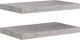 vidaXL Półki ścienne, 2 szt., szarość betonu, 50x23x3,8 cm, MDF 2