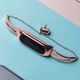 Hurtel Zamienna metalowa opaska bransoleta łańcuszek pasek do Xiaomi Mi Band 6 / 5 / 4 / 3 różowy 5
