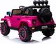 Lean Cars Auto na Akumulator Jeep BRD-7588 Różowy 4x4 3