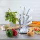 Edenberg Nóż zestaw 8-el. Edenberg EB906 inox/white stojak 1