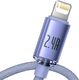 Kabel USB Baseus USB-A - Lightning 1.2 m Fioletowy (6932172602703) 3