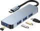 HUB USB Tech-Protect V1-HUB 1x USB-C  + 2x USB-A 3.0 (9589046919367) 9