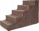 Boutiquezoo SCHODY SCHODKI DLA PSA KOTA 50 PODEST BRĄZOWE VELVET 1