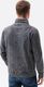 Ombre Bluza męska ze stójką B1354 - czarna XL 5