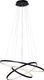 Lampa wisząca KAJA OŚWIETLENIE Lampa sufitowa wisząca GALASSIA-600 Black LED 75W Vitalux 1