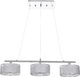 Lampa wisząca KAJA OŚWIETLENIE Lampa sufitowa wisząca EBRO-3 silver zwis III G9 Vitalux 1