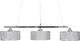 Lampa wisząca KAJA OŚWIETLENIE Lampa sufitowa wisząca EBRO-3 silver zwis III G9 Vitalux 2