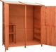 vidaXL Szopa ogrodowa 140x75x160 cm lite drewno jodłowe 1