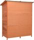 vidaXL Szopa ogrodowa 140x75x160 cm lite drewno jodłowe 4