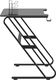 Biurko vidaXL 325410 Czarne 90 cmx60 cm 4