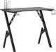 Biurko vidaXL 325404 Czarne 90 cmx60 cm 1
