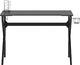 Biurko vidaXL 325402 Czarne 110 cmx60 cm 2