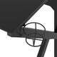 Biurko vidaXL 325402 Czarne 110 cmx60 cm 6