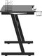 Biurko vidaXL 325420 Czarne 110 cmx60 cm 4