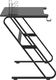 Biurko vidaXL 325412 Czarne 110 cmx60 cm 4