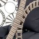 Fotel Wiszący Rattanowy Kokon, Szary 3