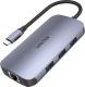 HUB USB Unitek 1x RJ-45 1x USB-C 1x USB-C PD 1x SDHC  + 3x USB-A 3.2 Gen1 (D1071A) 1