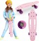Deskorolka MoMi QKIDS DESKOROLKA FISZKA GALAXY RÓŻOWA 1