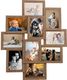 Ramka vidaXL Ramka na 10 zdjęć 10x15 cm, jasnobrązowa, MDF 1