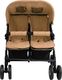 Wózek vidaXL Podwójny wózek spacerowy, kolor taupe, stalowy 5