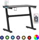 Biurko vidaXL 325418 Czarne 90 cmx60 cm 2