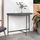 vidaXL Stolik ogrodowy, szary, 100x50x75 cm, rattan PE 1