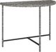 vidaXL Stolik ogrodowy, szary, 100x50x75 cm, rattan PE 1