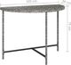 vidaXL Stolik ogrodowy, szary, 100x50x75 cm, rattan PE 6