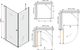 Mexen Mexen Pretoria kabina prysznicowa uchylna 85 x 70 cm, transparent, chrom - 852-085-070-01-00 3