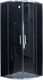Mexen Mexen Rio kabina prysznicowa półokrągła 70 x 70 cm, grafit, chrom - 863-070-070-01-40 1
