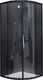 Mexen kabina prysznicowa Rio półokrągła 80 x 80 cm, transparent, czarna (863-080-080-70-00) 1