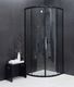 Mexen Mexen Rio kabina prysznicowa półokrągła 90 x 90 cm, transparent, czarna - 863-090-090-70-00 2