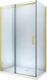 Mexen Mexen Omega kabina prysznicowa rozsuwana 100 x 70 cm, transparent, złoty brodzik Flat - 825-100-070-50-00-4010 1