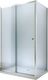 Mexen Mexen Apia kabina prysznicowa rozsuwana 90 x 100 cm, transparent, chrom brodzik Flat - 840-090-100-01-00-4010 1