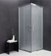 Mexen Mexen Rio kabina prysznicowa kwadratowa 70 x 70 cm, szron, chrom brodzik Flat - 860-070-070-01-30-4010 2