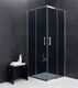 Mexen Mexen Rio kabina prysznicowa kwadratowa 90 x 90 cm, grafit, chrom brodzik Flat - 860-090-090-01-40-4010 2